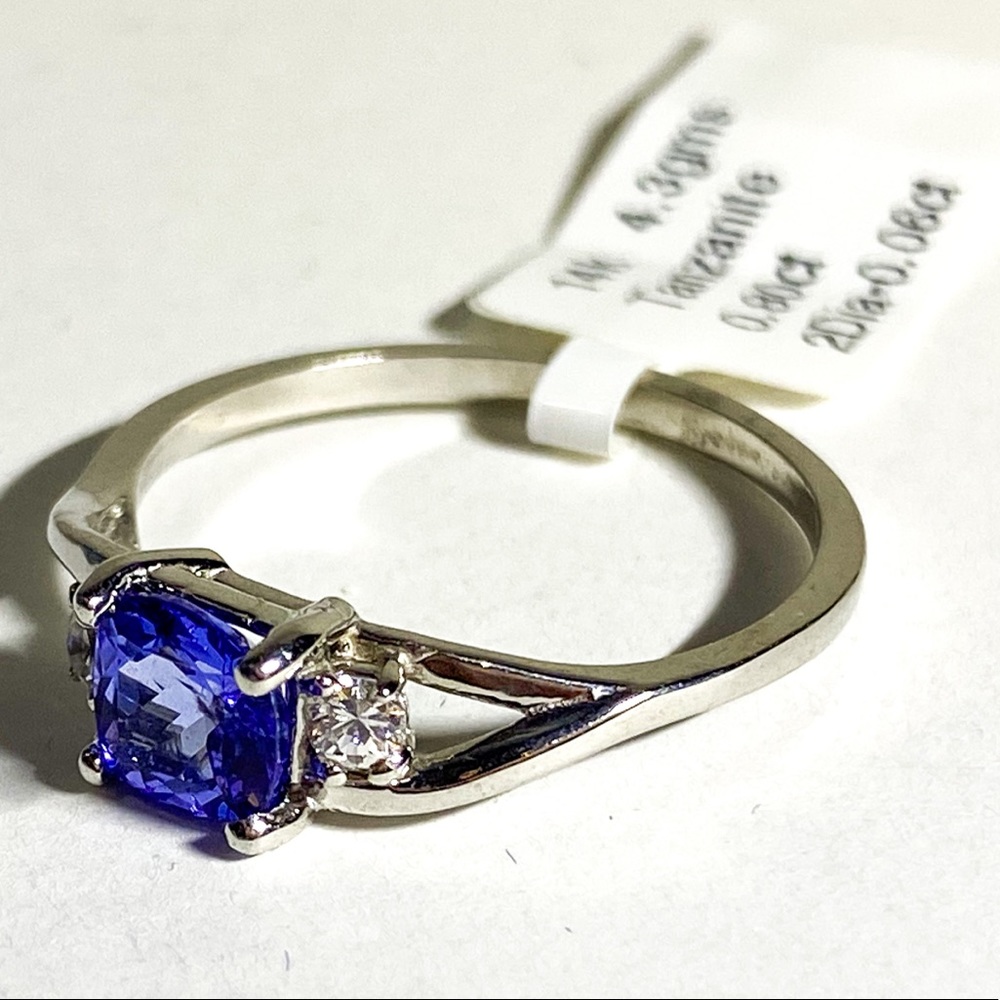 14K, Tanzanite, Diamond Appraised Ring (6.5) - Picture 7 of 10